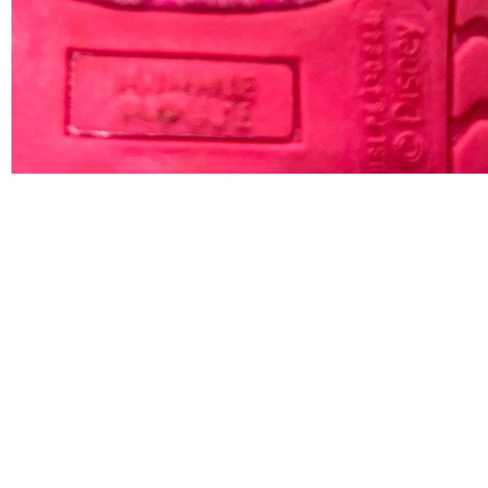 Disney Minnie Mouse Toddler Girls Hot Pink Faux Fur Bow Winter Boots Size 4